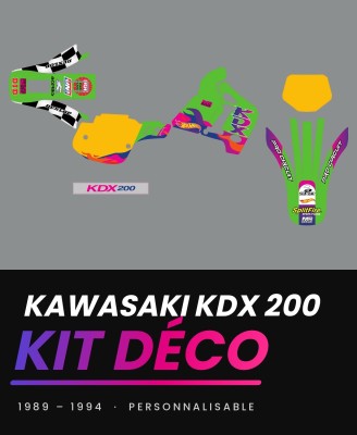 Kit déco Kawasaki KDX 200 MS.DESIGN