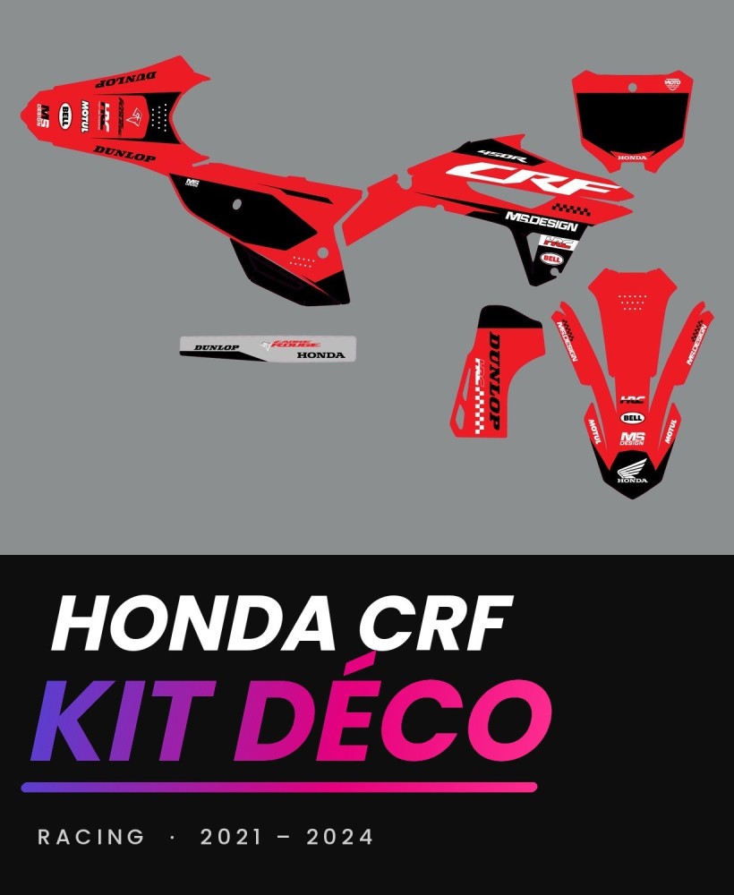 Kit déco Honda CRF Racing Serie 2021-2024 MS.DESIGN