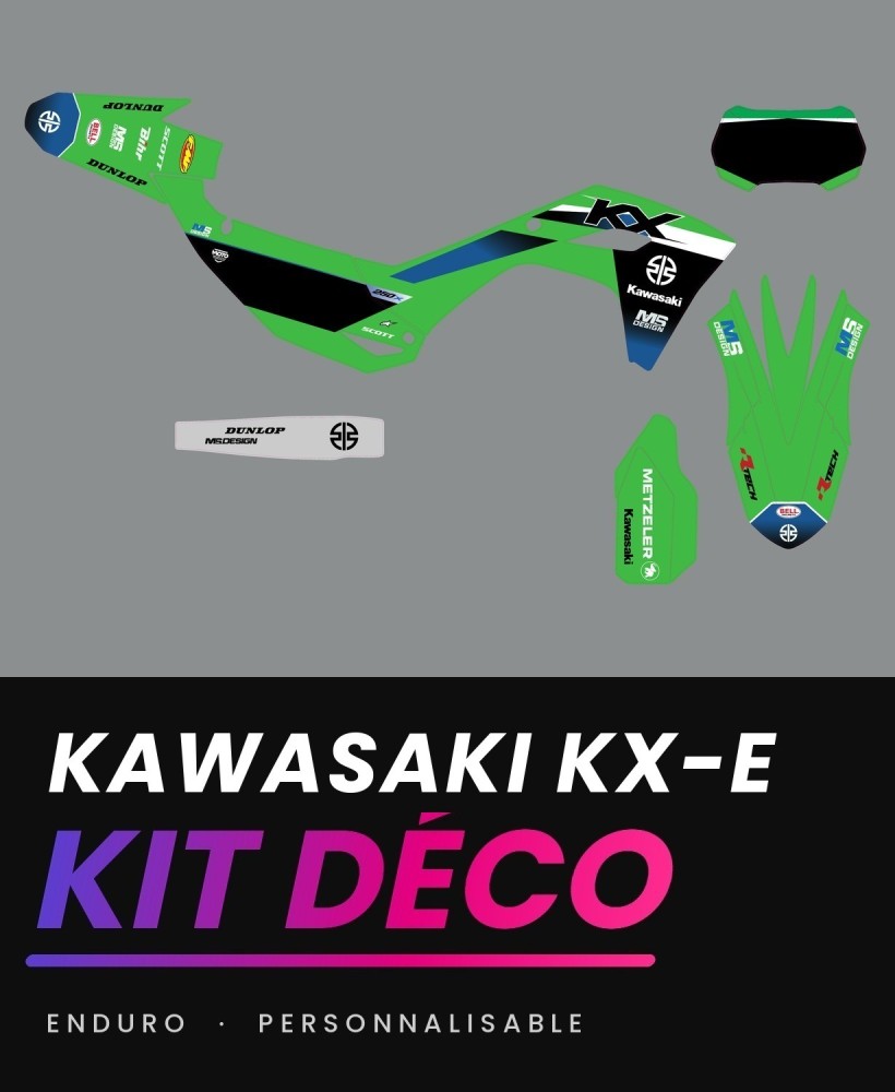 Kit déco Kawasaki KX-E enduro Factory Serie MS.DESIGN