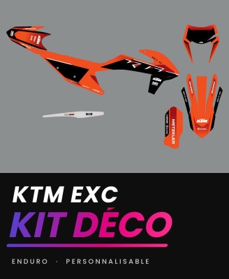 Kit déco KTM EXC enduro Dark Red MS.DESIGN