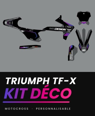 Kit déco Triumph TF-X motocross MS.DESIGN