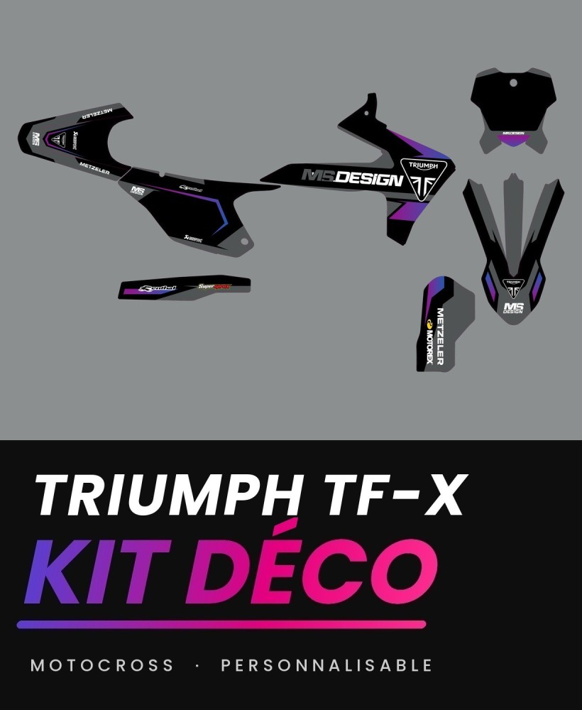 Kit déco Triumph TF-X motocross MS.DESIGN