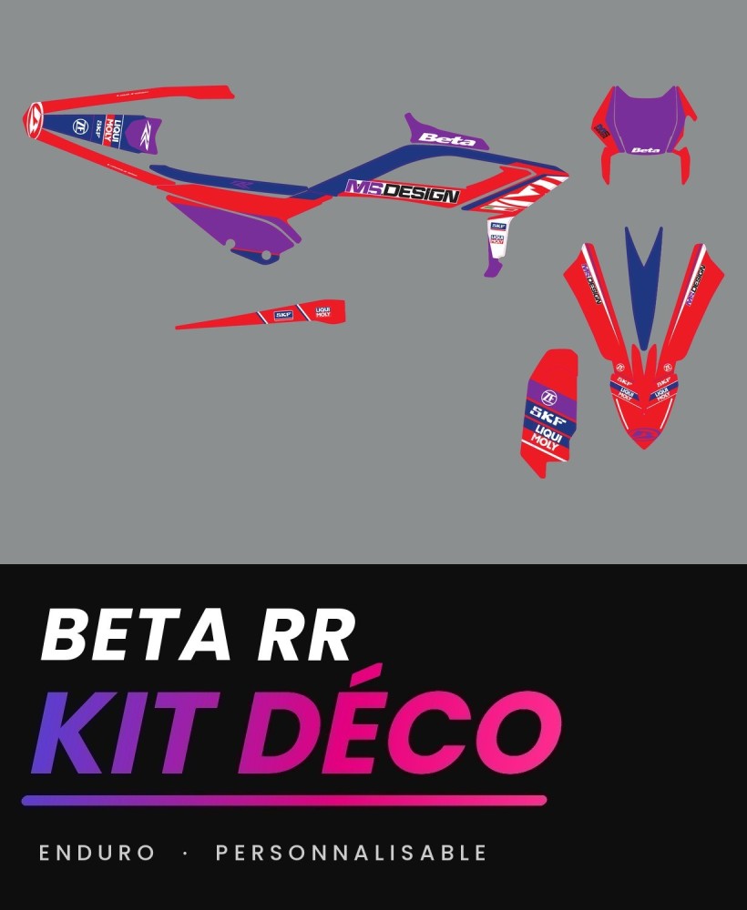 Kit déco Beta RR enduro Mauve Serie MS.DESIGN