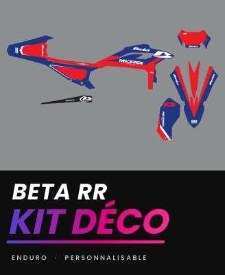 Kit déco Beta RR enduro Blue Serie MS.DESIGN