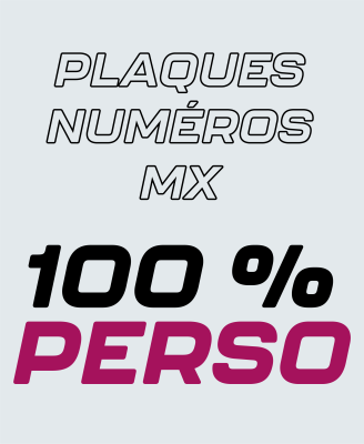 Plaque Numéro MX Personnalisée