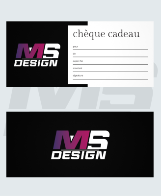Offrez le cadeau idéal avec des chèques cadeau Ms.Design