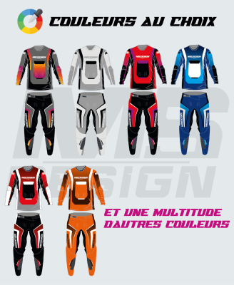 Tenue MX Ride 1.0 sur-mesure 100% perso - Maillot & Pantalon - MS DESIGN