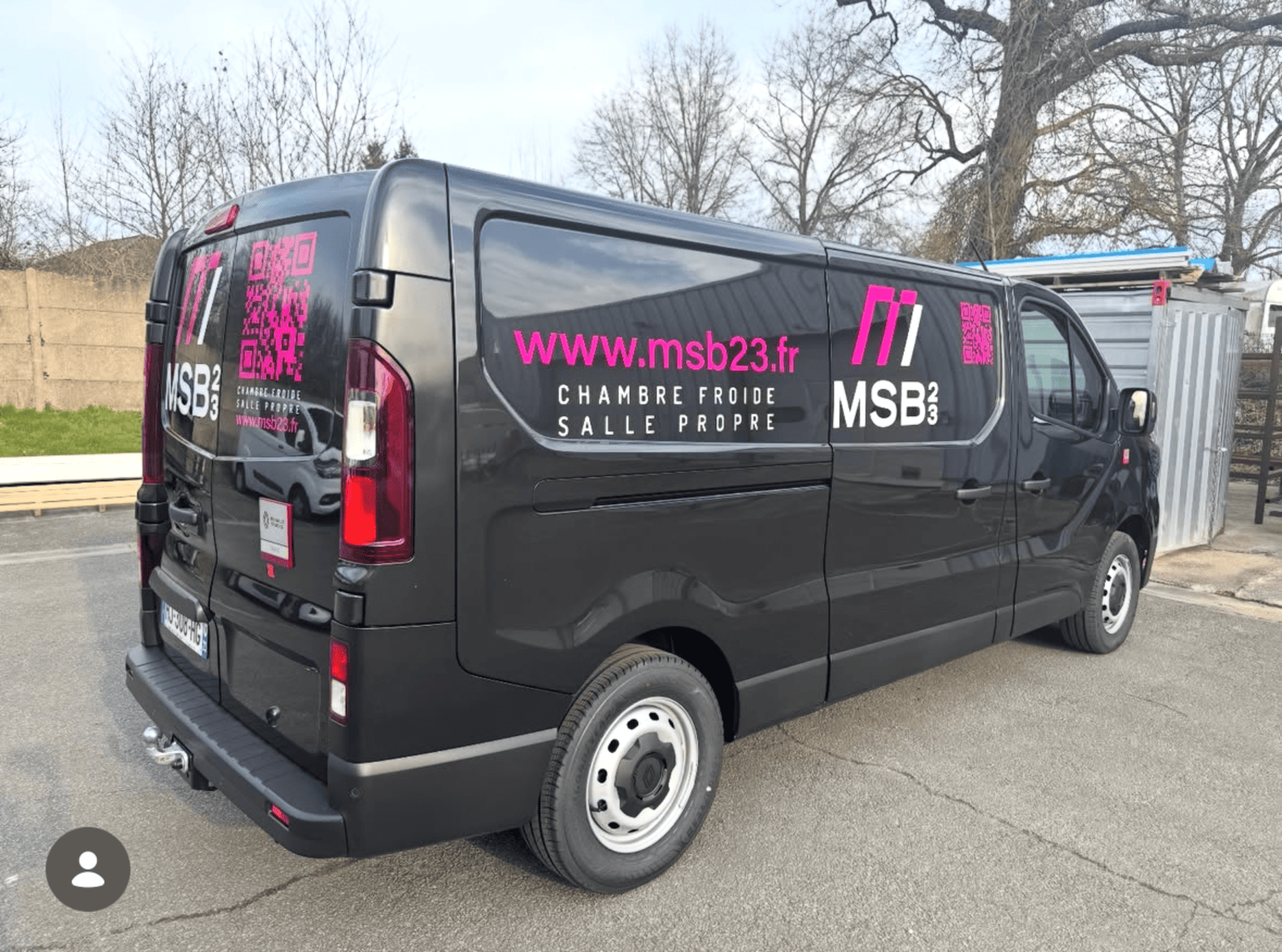 Fourgon MSB 23 marqué